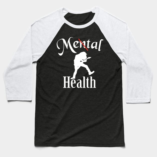 Metal health white Baseball T-Shirt by beangrphx